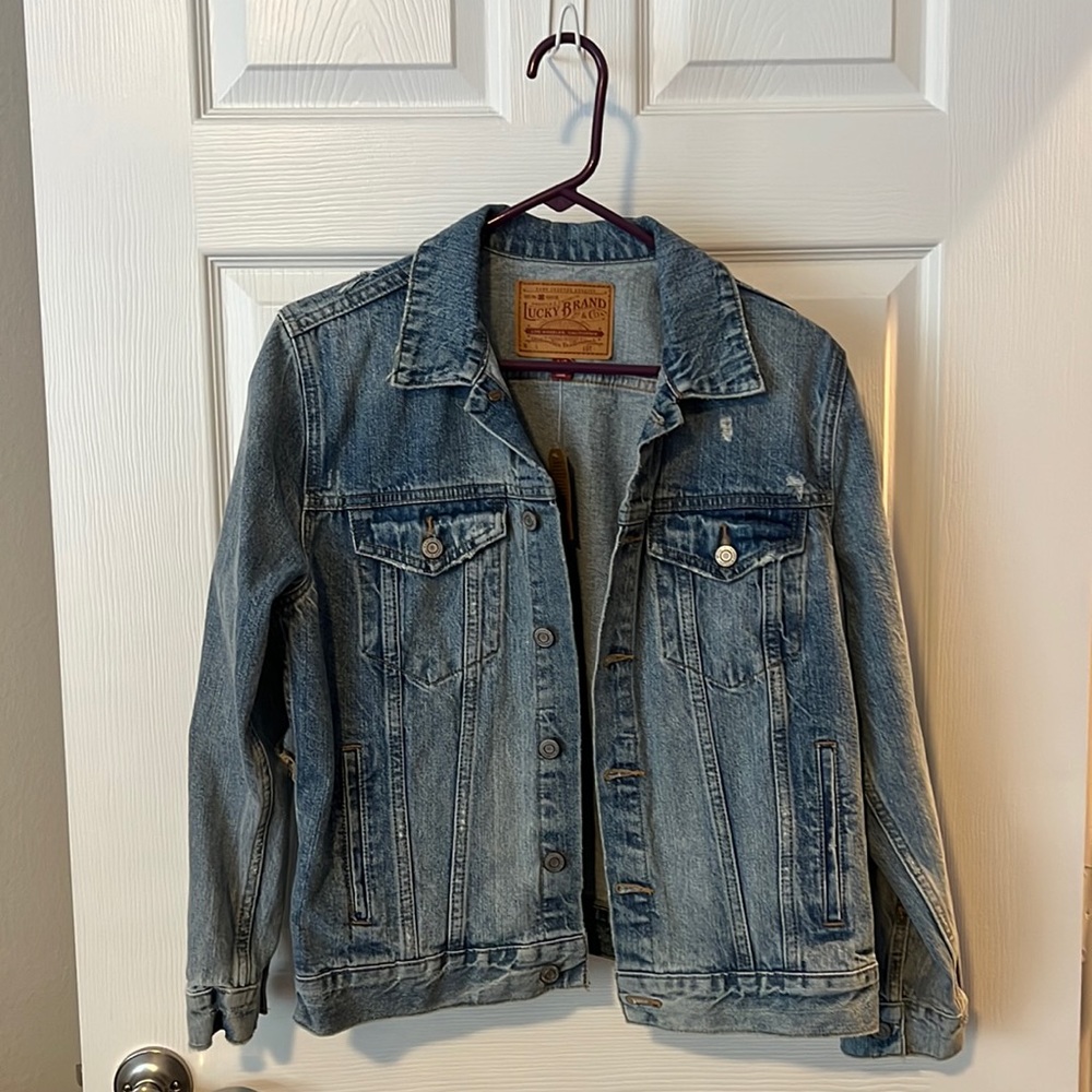 Lucky distressed denim jacket